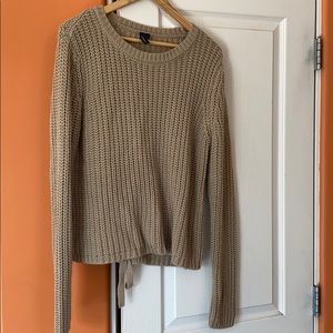 Moon and Madison Sweater with Tie Back